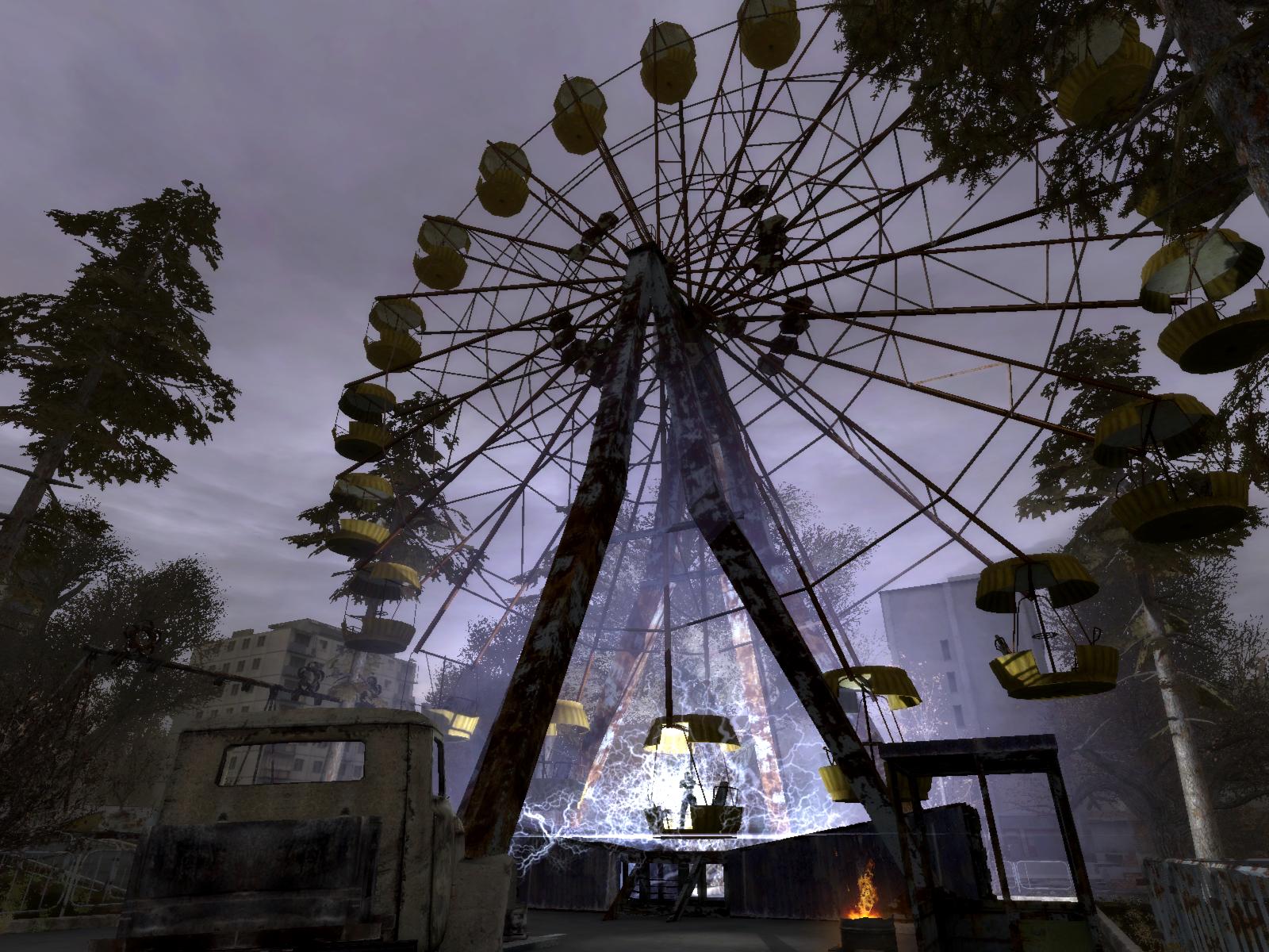 Ferris wheel doesn’t provide for any rest area.
