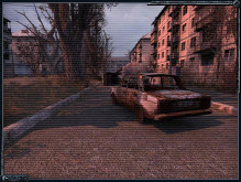 The streets of Prypjat.